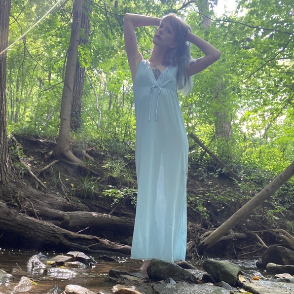 Vintage "Sears" Maxi Slip Dress - Picture 5 of 10